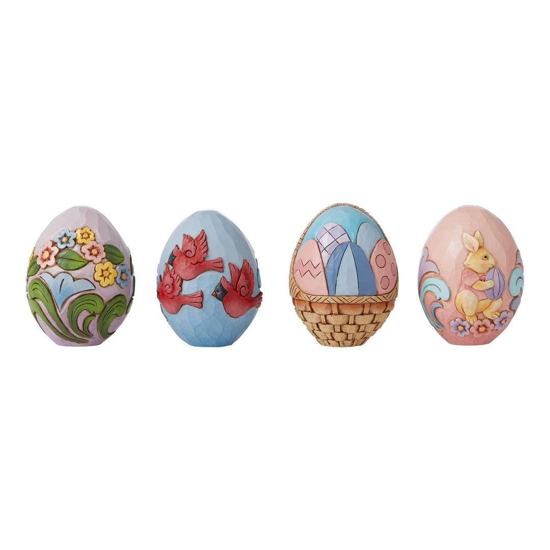 Easter Cheer Found Here (17th Annual Easter Basket with Four Eggs) - Heartwood Creek by Jim Shore