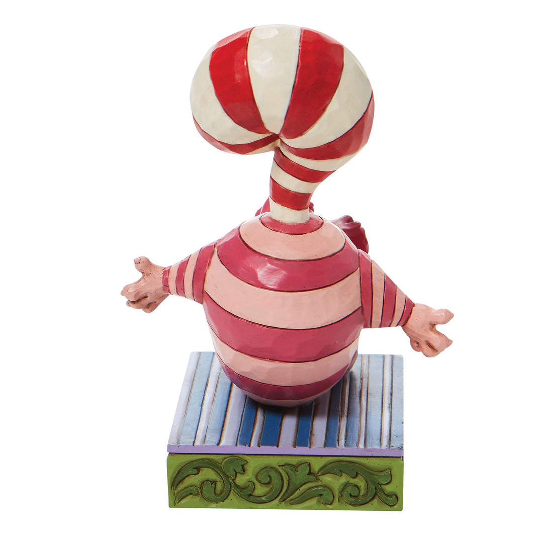 Cheshire Cat Candy Cane Tail Figurine - Disney Traditions by Jim Shore