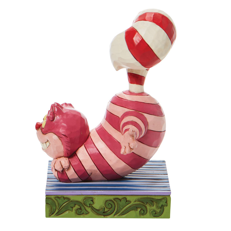 Cheshire Cat Candy Cane Tail Figurine - Disney Traditions by Jim Shore
