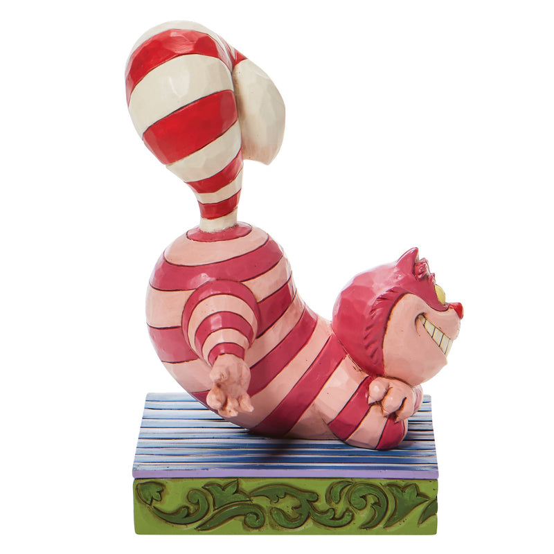 Cheshire Cat Candy Cane Tail Figurine - Disney Traditions by Jim Shore