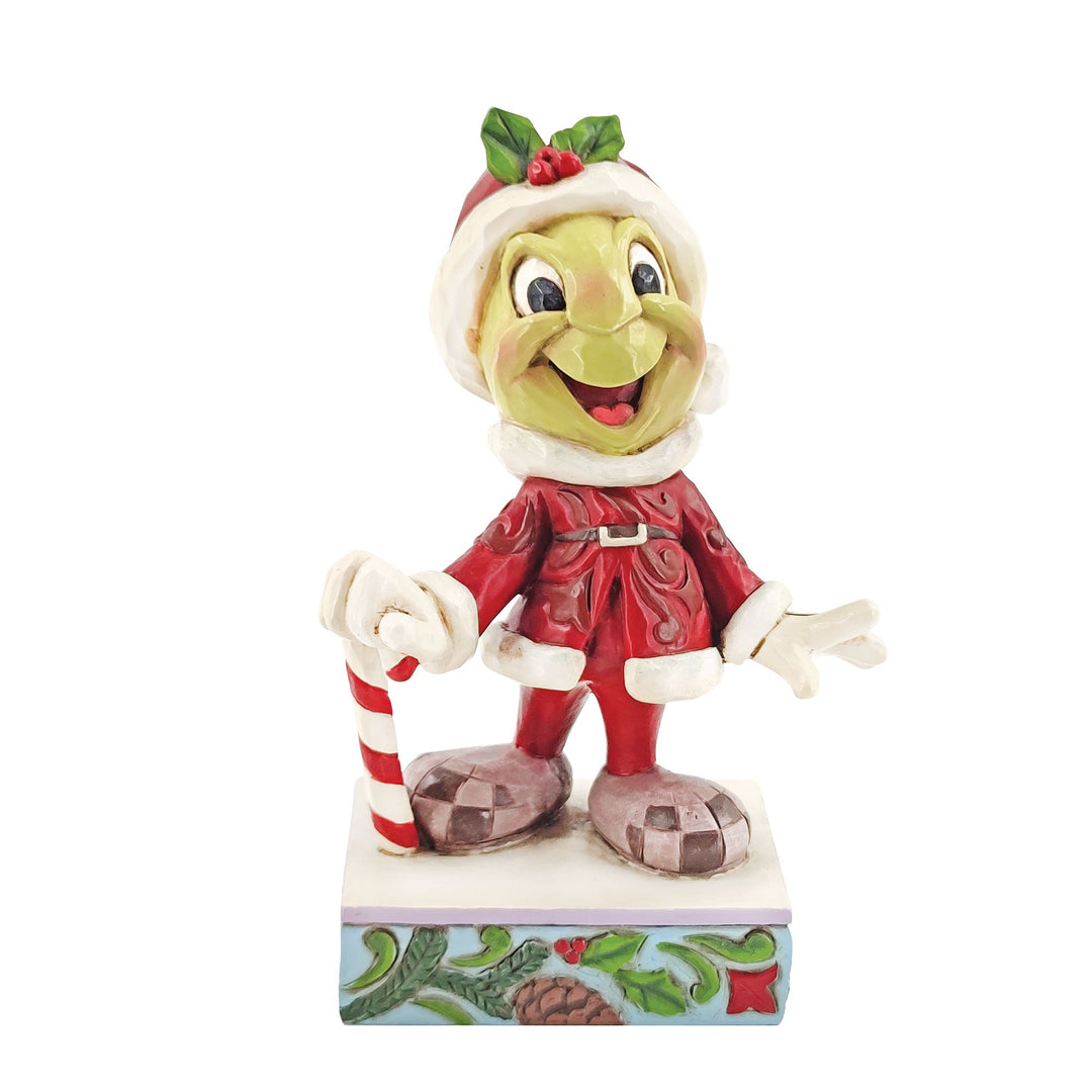 Christmas Jiminy Cricket Figurine - Disney Traditions by Jim Shore