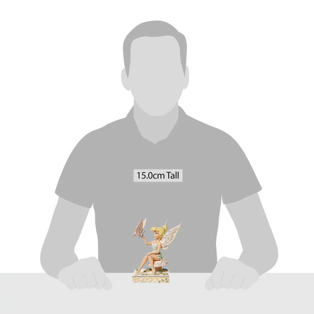 Passionate Pixie - White Woodland Tinkerbell Figurine- Disney Traditions by Jim Shore