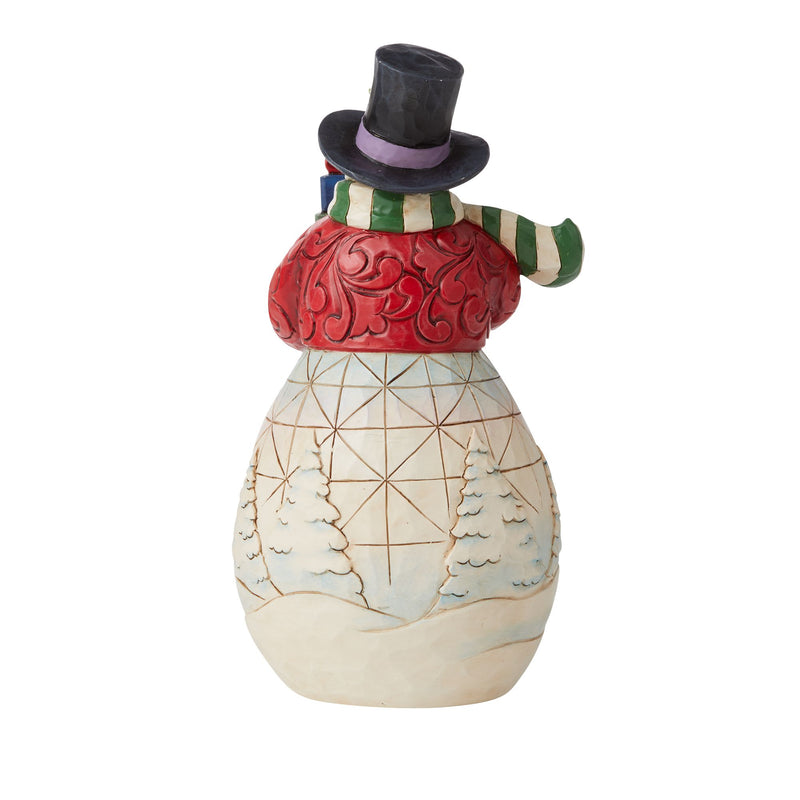 Snowman with Gifts Figurine - Heartwood Creek by Jim Shore