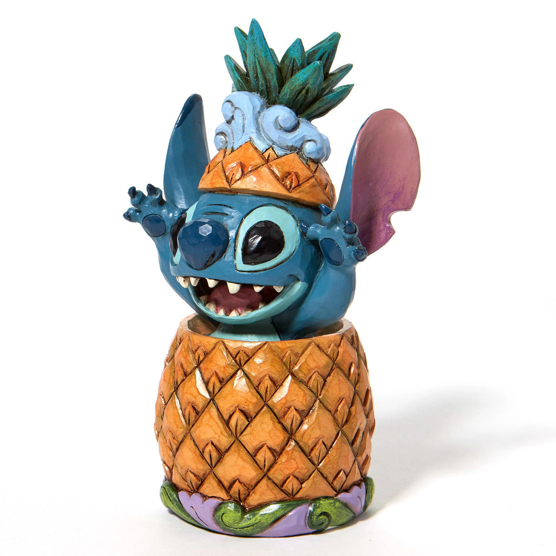 Pineapple Pal (Stitch in a Pineapple Figurine) - Disney Traditions by Jim Shore