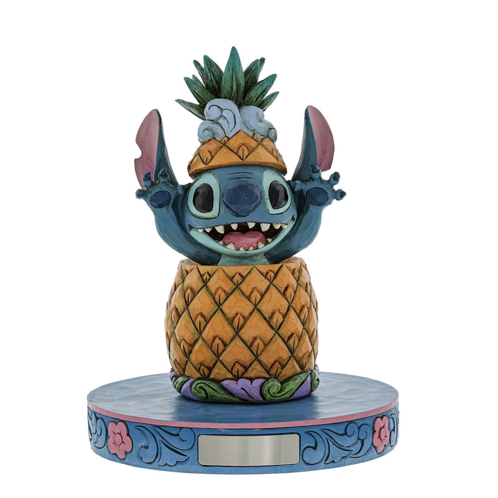 Pineapple Pal (Stitch in a Pineapple Figurine) - Disney Traditions by Jim Shore