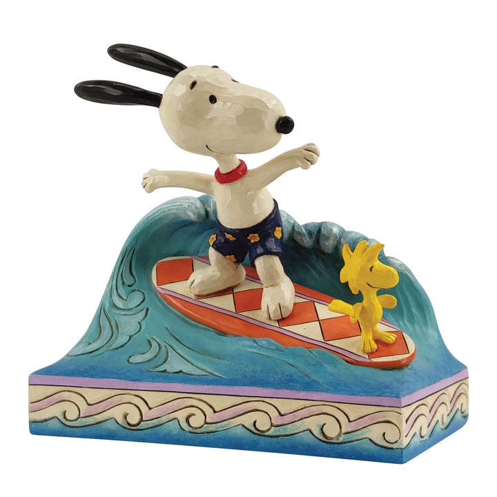 Cowabunga| (Snoopy and Woodstock Surfing Figurine) - Peanuts by Jim Shore