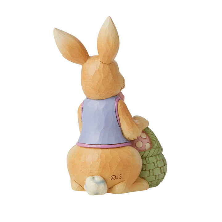 Bunny With Easter Basket Mini Figurine - Heartwood Creek by Jim Shore