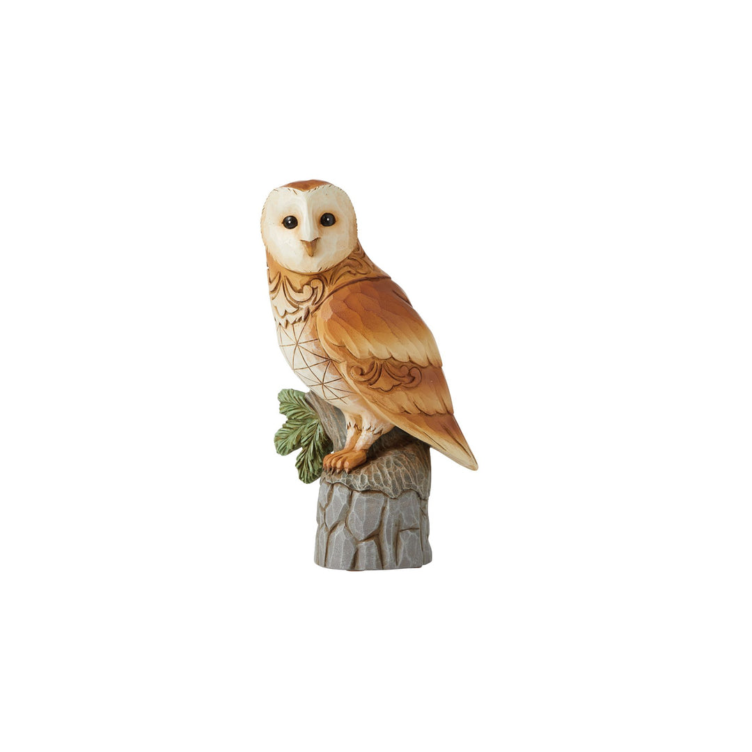 Woodland Wisdom (Barn Owl Figurine) - Heartwood Creek by Jim Shore