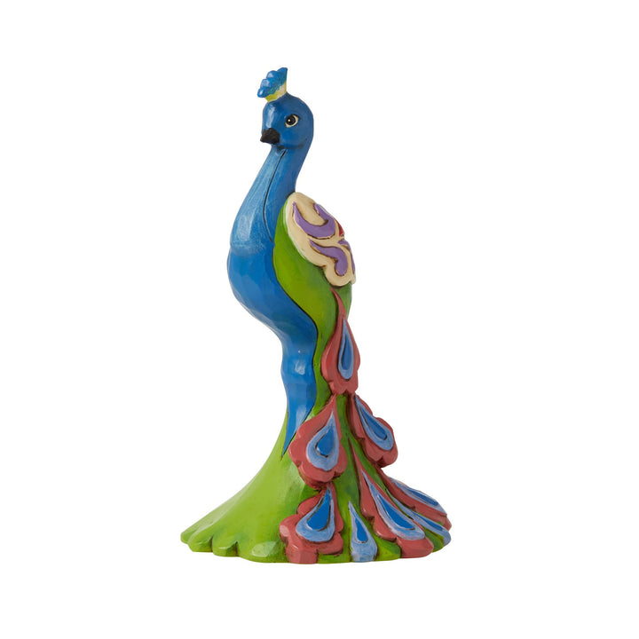 Peacock Mini Figurine - Heartwood Creek by Jim Shore