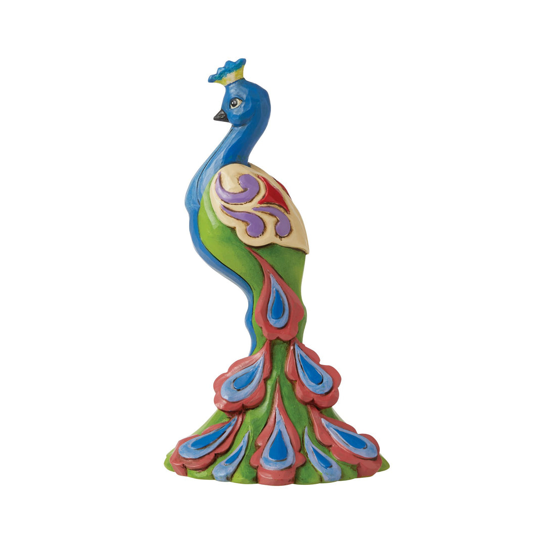 Peacock Mini Figurine - Heartwood Creek by Jim Shore