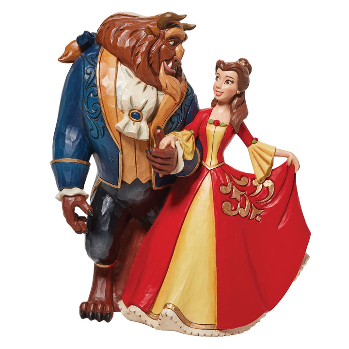 Beauty & the Beast Enchanted Christmas Figurine - Disney Traditions by Jim Shore