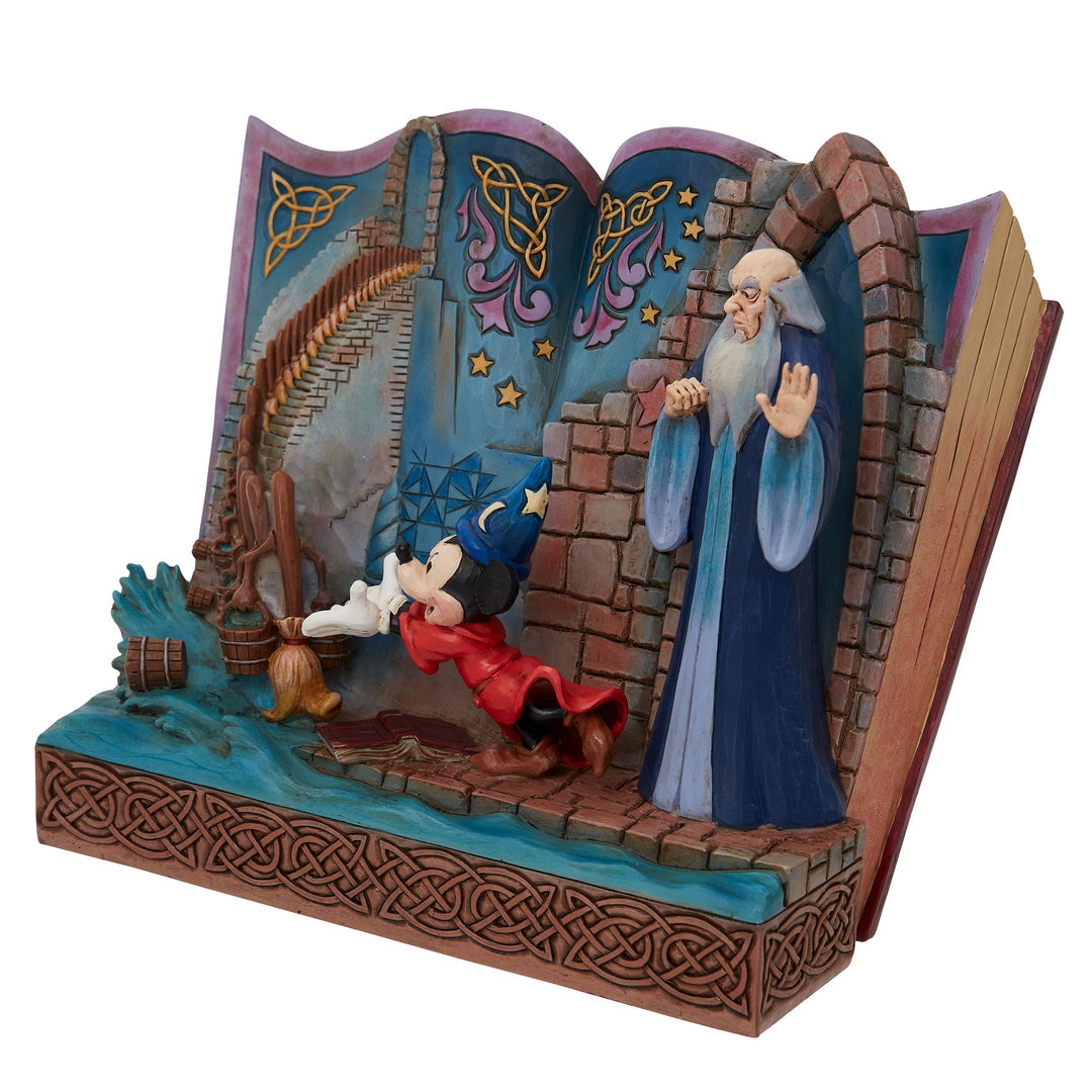 Sorcerer Mickey Storybook Figurine - Disney Traditions by Jim Shore