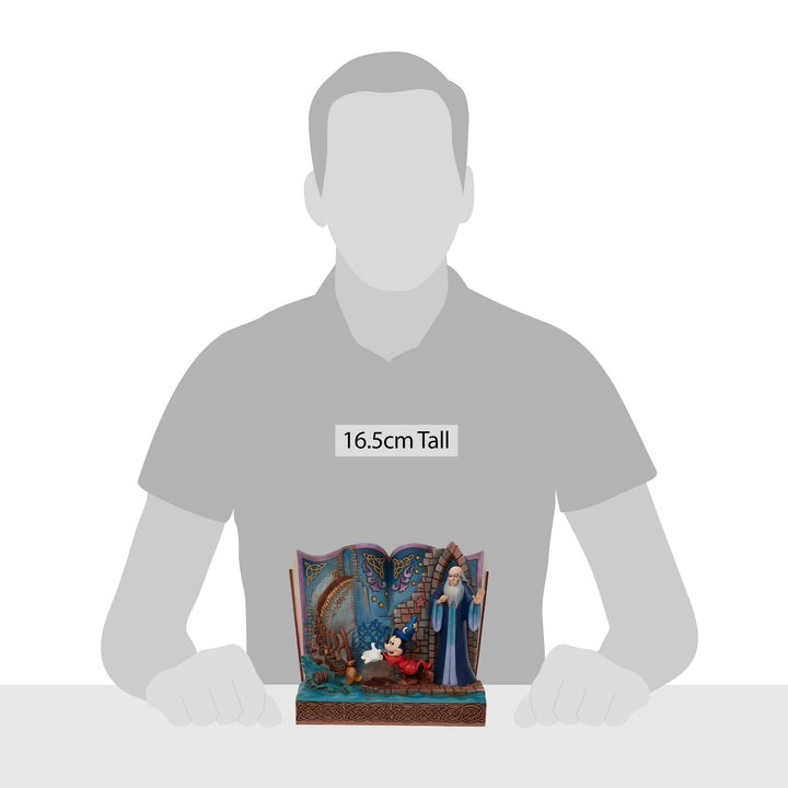 Sorcerer Mickey Storybook Figurine - Disney Traditions by Jim Shore