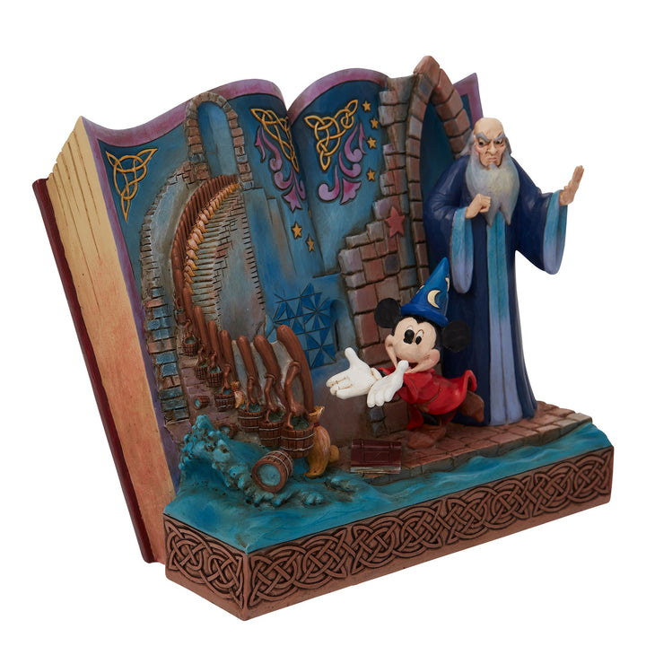 Sorcerer Mickey Storybook Figurine - Disney Traditions by Jim Shore
