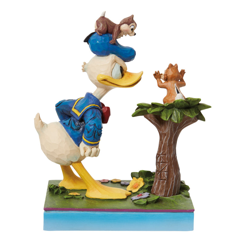 Donald Duck and Chip n Dale Figurine - Disney Traditions by Jim Shore