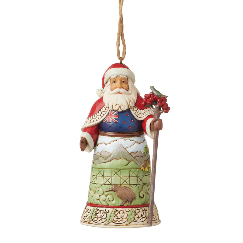 Santa Around the World New Zeland Hanging Ornament - Heartwood Creek by Jim Shore