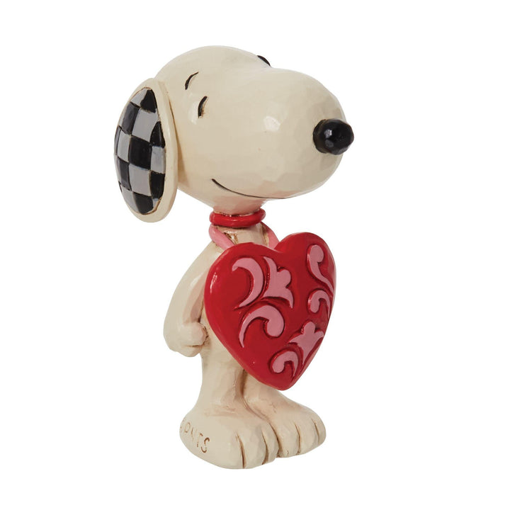 Snoopy Wearing Heart Sign Figurine by Jim Shore - Jim Shore Designs UK