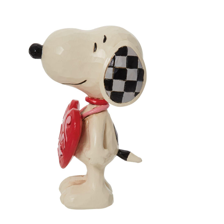 Snoopy Wearing Heart Sign Figurine by Jim Shore - Jim Shore Designs UK