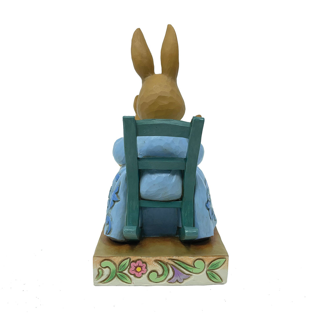 Mrs Rabbit in Rocking Chair Figurine - Beatrix Potter by Jim Shore