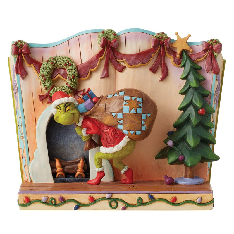 The Grinch Stealing Presents Storybook - The Grinch by Jim Shore - Jim Shore Designs UK