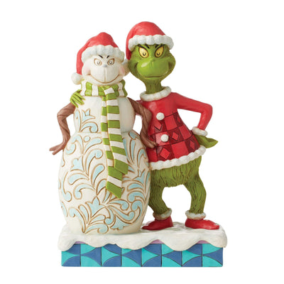 The Grinch with Grinchy Snowman - The Grinch by Jim Shore - Jim Shore Designs UK