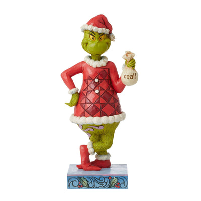 Grinch with Bag of Coal Figurine - The Grinch by Jim Shore - Jim Shore Designs UK