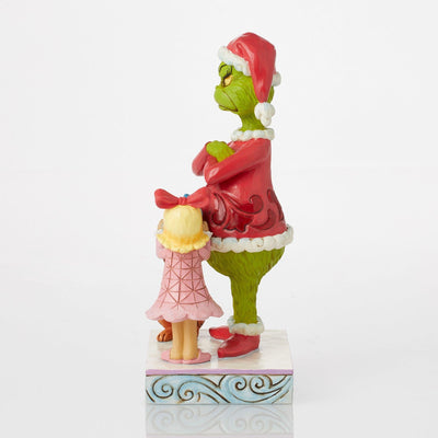 Max and Cindy Lou gifting the Grinch - The Grinch by Jim Shore - Jim Shore Designs UK