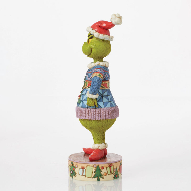 Grinch Wearing Ugly Sweater Figurine - The Grinch by Jim Shore