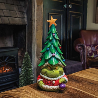 Grinch Gnome with Christmas Hat - The Grinch by Jim Shore - Jim Shore Designs UK