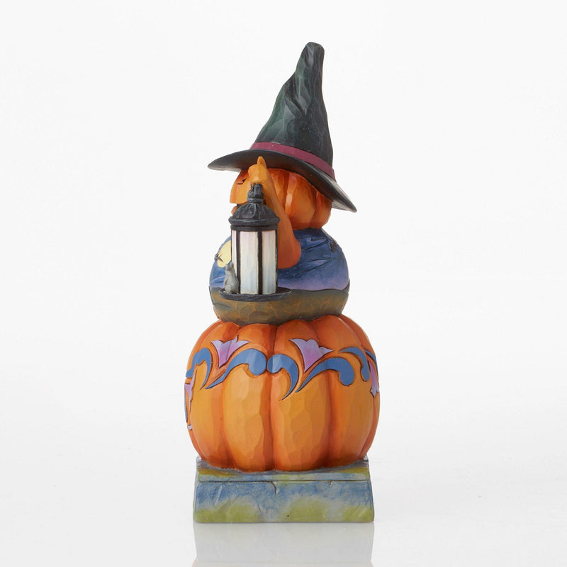 Stacked Pumpkin Witch Figurine - Heartwood Creek by Jim Shore - Jim Shore Designs UK