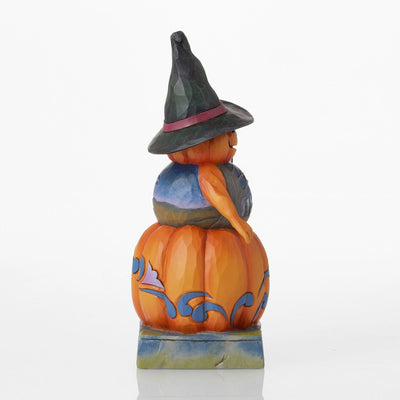 Stacked Pumpkin Witch Figurine - Heartwood Creek by Jim Shore - Jim Shore Designs UK