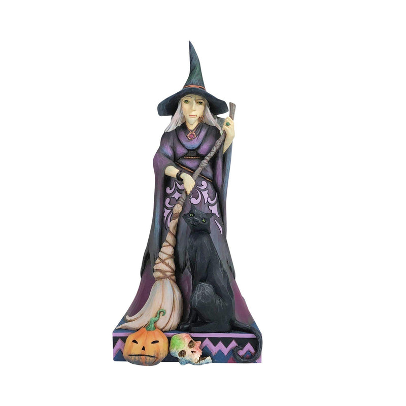 Two-Sided Witch Figurine - Heartwood Creek by Jim Shore - Jim Shore Designs UK