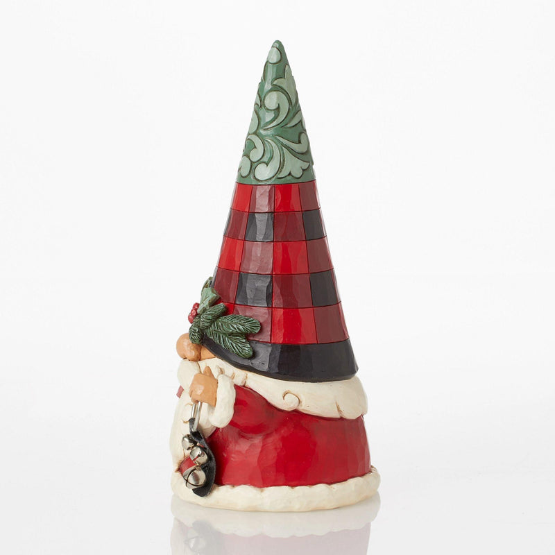 Highland Glen Gnome with Sleigh Bells Figurine - Heartwood Creek by Jim Shore - Jim Shore Designs UK