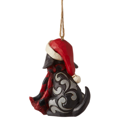 Highland Glen Dog in Scarf Hanging Ornament - Heartwood Creek by Jim Shore - Jim Shore Designs UK