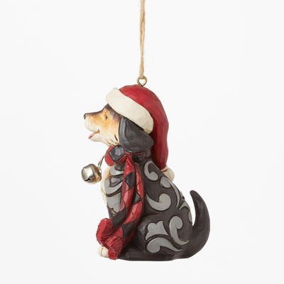 Highland Glen Dog in Scarf Hanging Ornament - Heartwood Creek by Jim Shore - Jim Shore Designs UK