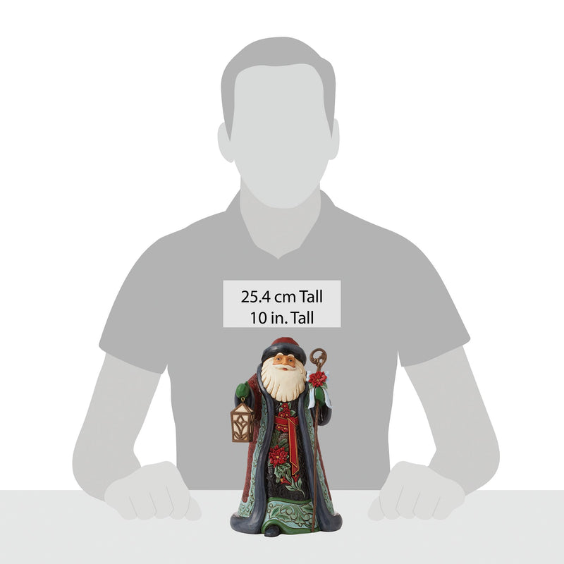 Holiday Manor Santa with Cane Figurine - Heartwood Creek by Jim Shore - Jim Shore Designs UK