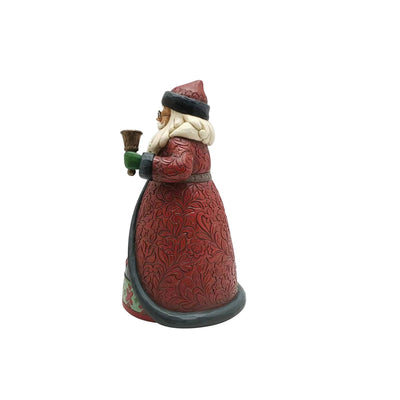Holiday Manor Santa with Bells Figurine - Heartwood Creek by Jim Shore