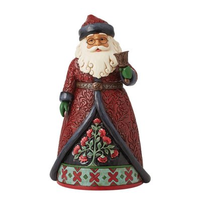 Holiday Manor Santa with Bells Figurine - Heartwood Creek by Jim Shore - Jim Shore Designs UK