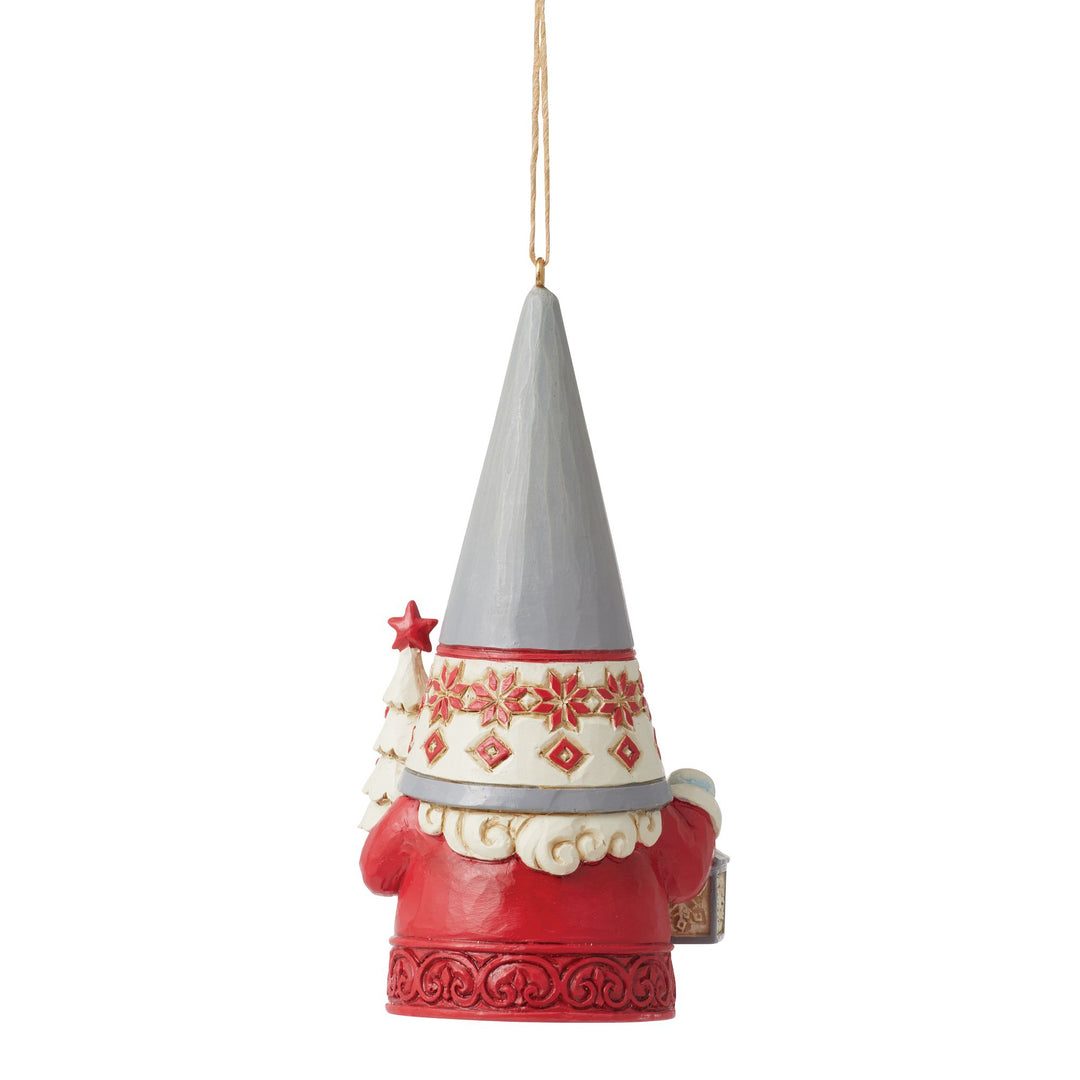 Gnome with Tree Hanging Ornament - Heartwood Creek by Jim Shore