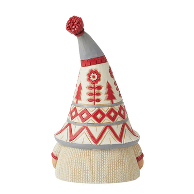 Nordic Noel Gnome in White Sweater - Heartwood Creek by Jim Shore - Jim Shore Designs UK