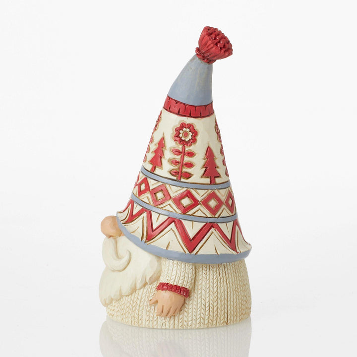 Nordic Noel Gnome in White Sweater - Heartwood Creek by Jim Shore - Jim Shore Designs UK