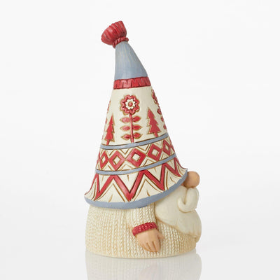 Nordic Noel Gnome in White Sweater - Heartwood Creek by Jim Shore - Jim Shore Designs UK