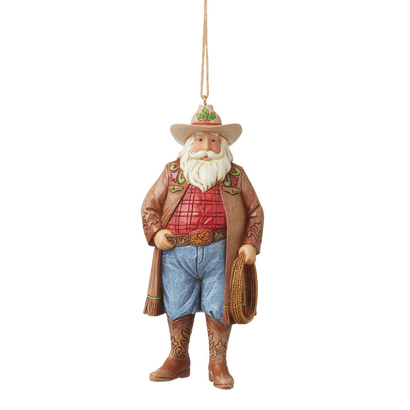 Western Santa Hanging Ornament - Heartwood Creek Jim Shore