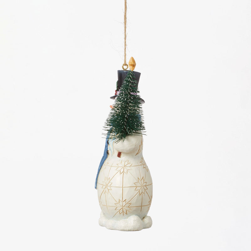 Snowman with Tree Hanging Ornament - Heartwood Creek Jim Shore