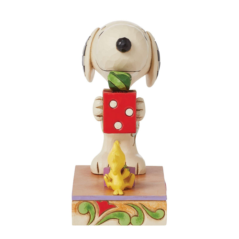 Christmas Exchange (Snoopy and Woodstock Giving Gifts Figurine) - Peanuts by JimShore - Jim Shore Designs UK