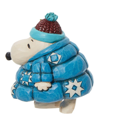 Snoopy in a Puffer Jacket Mini Figurine - Peanuts by Jim Shore - Jim Shore Designs UK