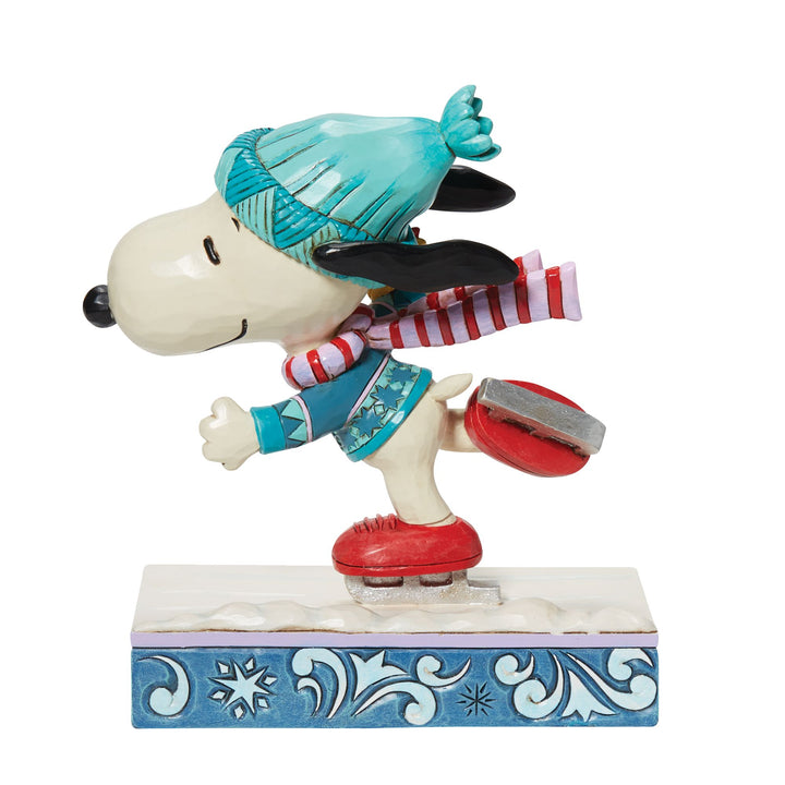 Gliding Friendship (Snoopy and Woodstock Skating Figurine)- Peanuts by Jim Shore