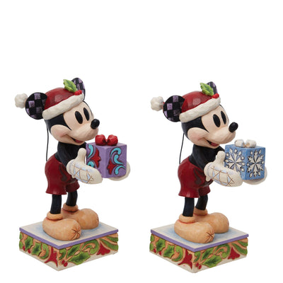 Secret Santa (Mickey Mouse Gift Figurine) - Disney Traditions by Jim Shore - Jim Shore Designs UK