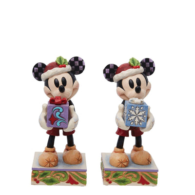 Secret Santa (Mickey Mouse Gift Figurine) - Disney Traditions by Jim Shore - Jim Shore Designs UK