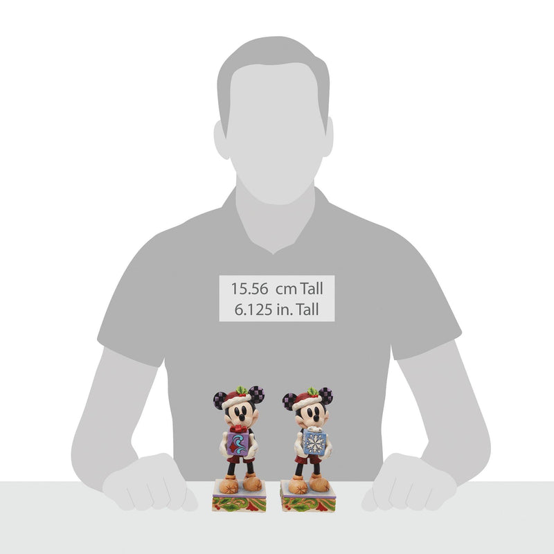Secret Santa (Mickey Mouse Gift Figurine) - Disney Traditions by Jim Shore - Jim Shore Designs UK
